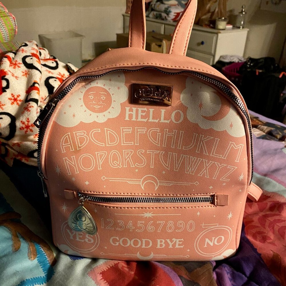 Ouija Game Pastel Pink Mini Backpack Adjustable Straps